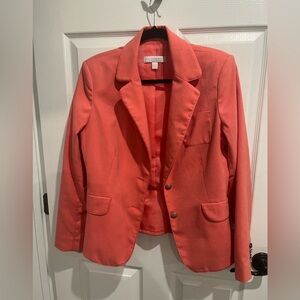 New York & Company Stretch coral peach women’s blazer size 12